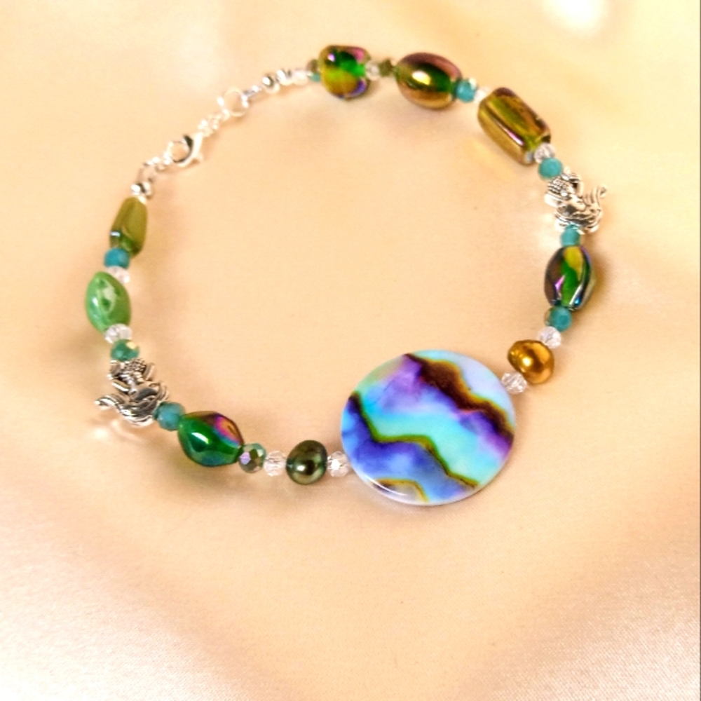 Mermaid inspired Handmade bracelet